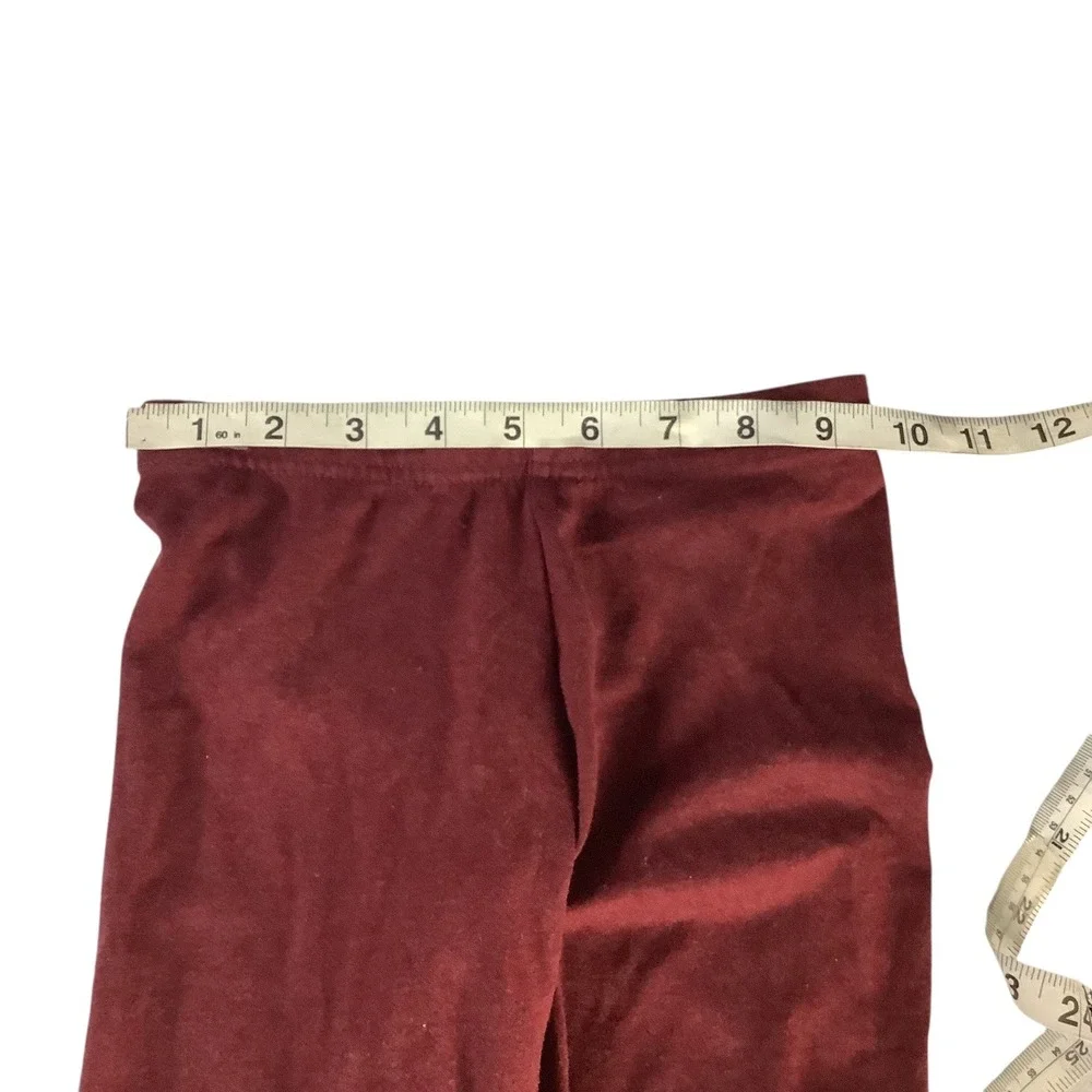 Old Navy Girls Burgundy Velour Leggings Dream Chaser Graphic Size M 8 Activewear